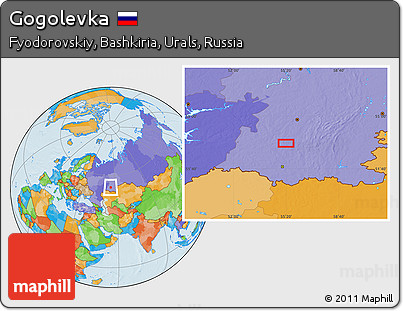 Political Location Map of Gogolevka