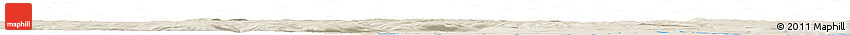 Shaded Relief Horizon Map of the Area around 53° 17' 0" N, 61° 7' 30" W