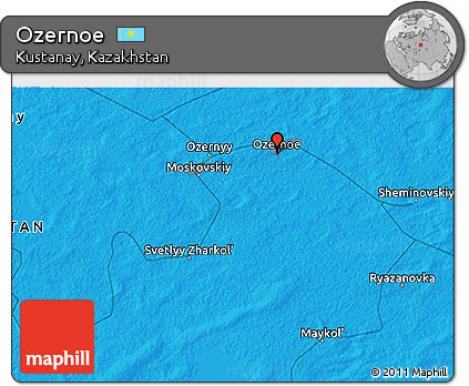 Political 3D Map of Ozernoe