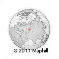 Outline Map of the Area around 53° 17' 0" N, 62° 58' 30" E, rectangular outline