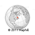 Outline Map of the Area around 53° 17' 0" N, 63° 40' 30" W, rectangular outline
