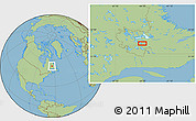 Savanna Style Location Map of the area around 53° 17' 0" N, 64° 31' 30" W