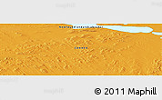 Political Panoramic Map of the area around 53° 17' 0" N, 65° 22' 30" W