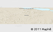 Shaded Relief Panoramic Map of the area around 53° 17' 0" N, 65° 22' 30" W