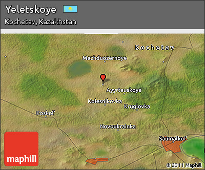 Satellite 3D Map of Yeletskoye