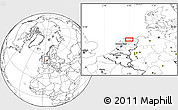 Blank Location Map of Kommerzijl