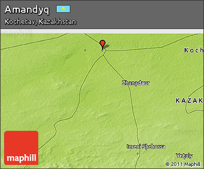 Physical 3D Map of Amandyq