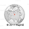 Outline Map of the Area around 53° 17' 0" N, 80° 49' 29" E, rectangular outline