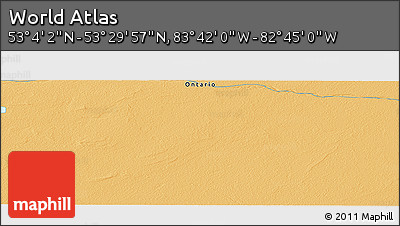 Political Panoramic Map of the Area around 53° 17' 0" N, 83° 13' 29" W