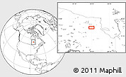 Blank Location Map of the area around 53° 17' 0" N, 84° 4' 29" W