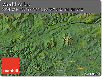 Satellite Map of the Area around 53° 17' 0" N, 94° 25' 30" E