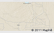 Shaded Relief 3D Map of the area around 53° 40' 8" N, 106° 10' 30" W