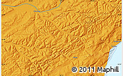 Political Map of the area around 53° 40' 8" N, 107° 10' 30" E