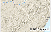 Shaded Relief Map of the area around 53° 40' 8" N, 107° 10' 30" E