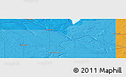 Political Panoramic Map of the area around 53° 40' 8" N, 110° 25' 30" W