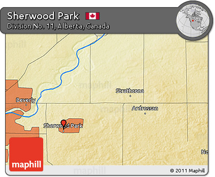 Physical 3D Map of Sherwood Park