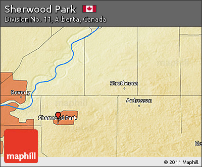 Physical 3D Map of Sherwood Park