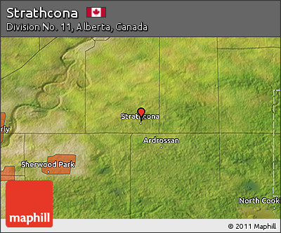 Satellite 3D Map of Strathcona