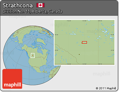 Savanna Style Location Map of Strathcona