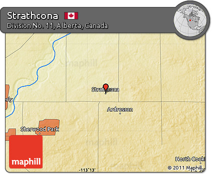 Physical Map of Strathcona