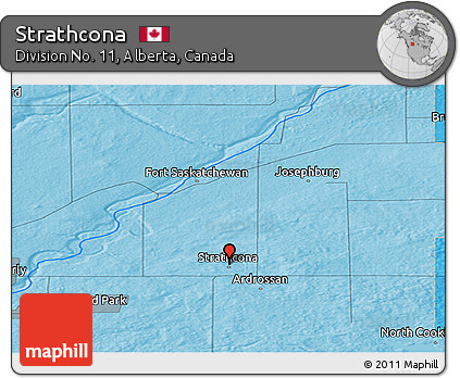 Political Panoramic Map of Strathcona