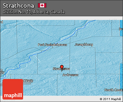 Political Panoramic Map of Strathcona