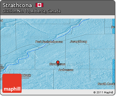 Political Panoramic Map of Strathcona
