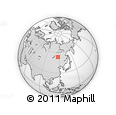 Outline Map of the Area around 53° 40' 8" N, 117° 22' 30" E, rectangular outline