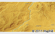 Physical 3D Map of the area around 53° 40' 8" N, 117° 13' 29" W