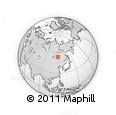 Outline Map of the Area around 53° 40' 8" N, 118° 13' 29" E, rectangular outline