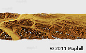 Physical Panoramic Map of the area around 53° 40' 8" N, 118° 55' 30" W