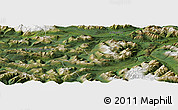 Satellite Panoramic Map of the area around 53° 40' 8" N, 119° 46' 30" W