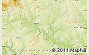 Physical Map of the area around 53° 40' 8" N, 121° 37' 30" E