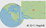 Savanna Style Location Map of the area around 53° 40' 8" N, 122° 19' 29" W