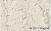 Shaded Relief Map of the area around 53° 40' 8" N, 122° 19' 29" W