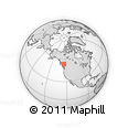 Outline Map of the Area around 53° 40' 8" N, 124° 1' 30" W, rectangular outline
