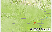 Physical Map of the area around 53° 40' 8" N, 126° 43' 29" E