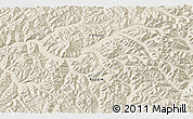 Shaded Relief 3D Map of the area around 53° 40' 8" N, 134° 22' 30" E