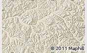 Shaded Relief Map of the area around 53° 40' 8" N, 134° 22' 30" E