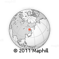 Outline Map of the Area around 53° 40' 8" N, 134° 22' 30" E, rectangular outline