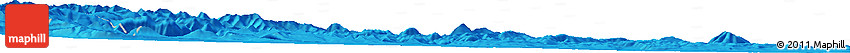 Political Horizon Map of the Area around 53° 40' 8" N, 135° 13' 29" E