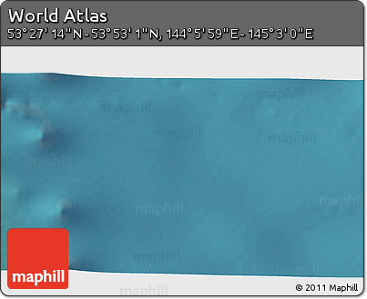 Satellite 3D Map of the Area around 53° 40' 8" N, 144° 34' 29" E
