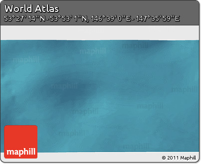 Satellite 3D Map of the Area around 53° 40' 8" N, 147° 7' 30" E