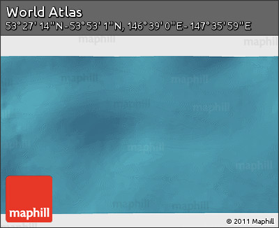 Satellite 3D Map of the Area around 53° 40' 8" N, 147° 7' 30" E