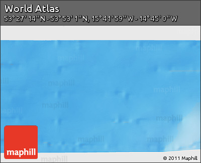 Physical 3D Map of the Area around 53° 40' 8" N, 15° 13' 29" W
