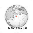 Outline Map of the Area around 53° 40' 8" N, 164° 7' 30" E, rectangular outline
