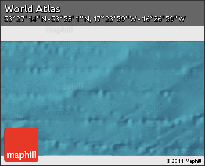 Satellite 3D Map of the Area around 53° 40' 8" N, 16° 55' 29" W