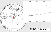 Blank Location Map of the area around 53° 40' 8" N, 174° 10' 30" W