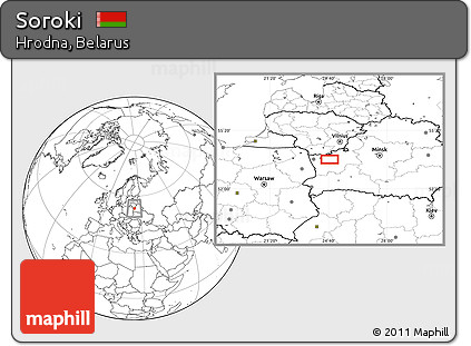 Blank Location Map of Soroki