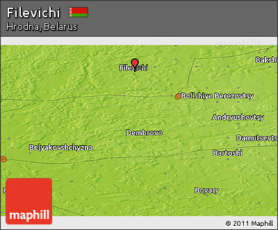 Physical Panoramic Map of Filevichi